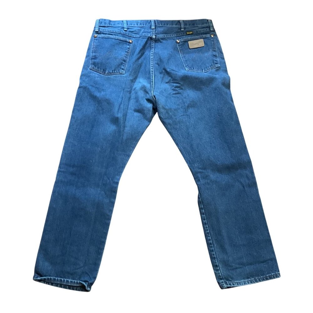 Vtg Wrangler Cowboy Cut Jeans 42 x 30 13MWZ USA Made Straight Leg Cotton Mens